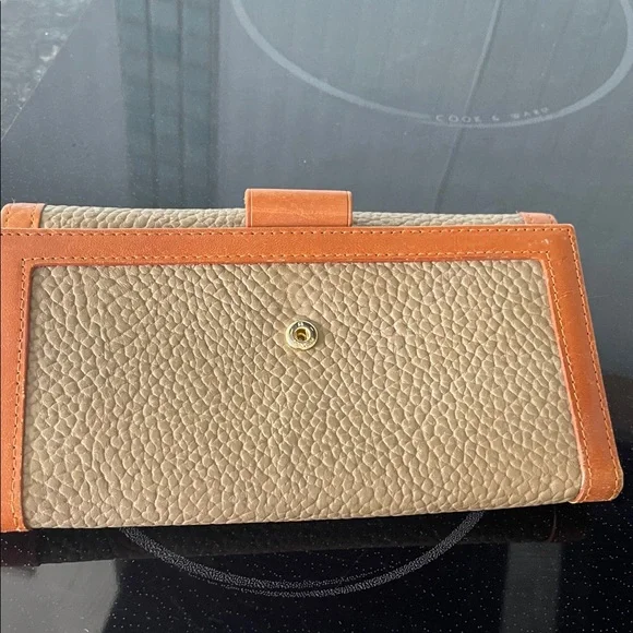 Dooney & Bourke All Weather Kisslock Pebbled Leather Womens Clutch wallet Vintag - Picture 5 of 5